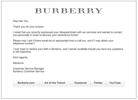 burberry customer service policy|burberry customer service email.